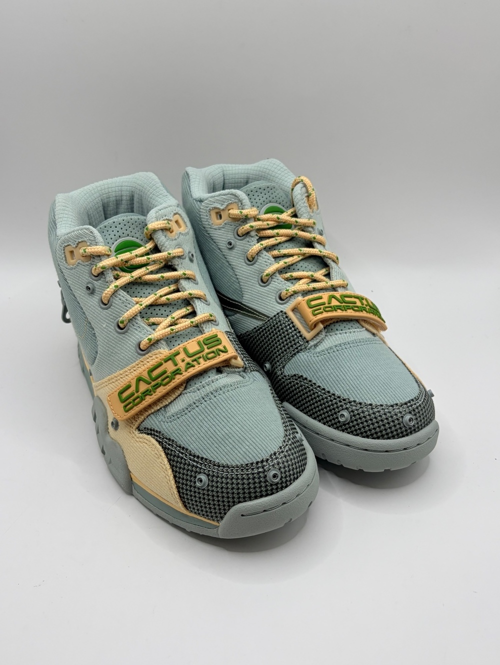 Travis Scott x Nike Air Trainer 1 SP CACT.US CORP “Grey Haze” Sneakers 5.5 Women
